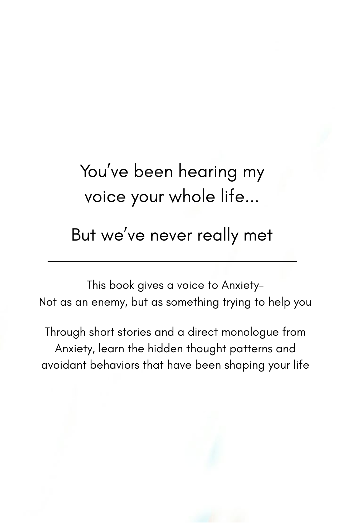 My Name is Anxiety E-BOOK